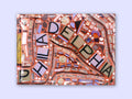 3.5" x 2.5" refrigerator magnet featuring a photograph of a mosaic, "Philadelphia," by Isaiah Zagar